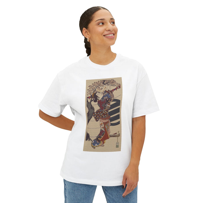 Chic Unisex Oversized Boxy Tee, Retro Graphic Shirt, Comfortable Casual Wear, Art-Inspired T-Shirt, Gift for Art Lovers T-Shirt Printify