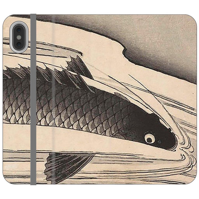 Koi Taki schoollistdone.com Premium Folio Wallet Satin Case (Clear PC Insert) iPhone XS Max