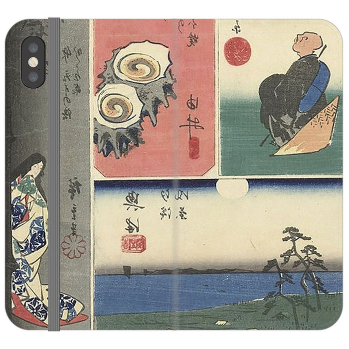 Tokaido schoollistdone.com Premium Folio Wallet Satin Case (Clear PC Insert) iPhone X