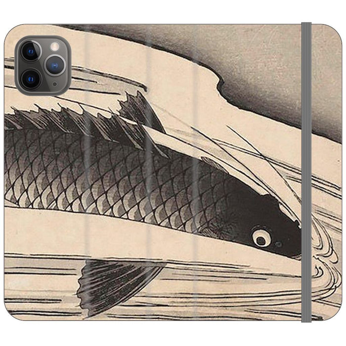 Koi Taki schoollistdone.com Premium Folio Wallet Satin Case (Clear PC Insert) iPhone 11 Pro Max