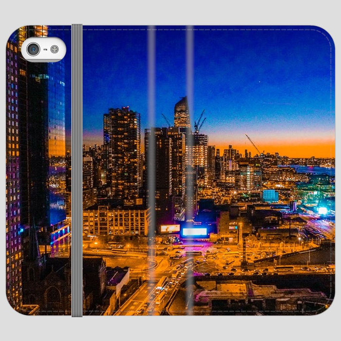 Electric High Life schoollistdone.com Premium Folio Wallet Satin Case iPhone SE