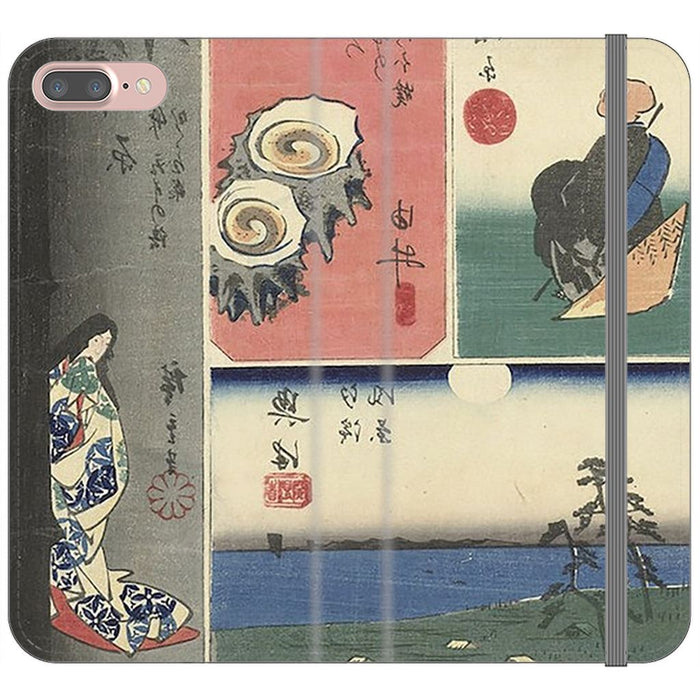 Tokaido schoollistdone.com Premium Folio Wallet Satin Case (Clear PC Insert) iPhone 7 Plus