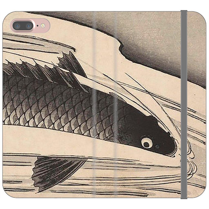 Koi Taki schoollistdone.com Premium Folio Wallet Satin Case (Clear PC Insert) iPhone 7 Plus