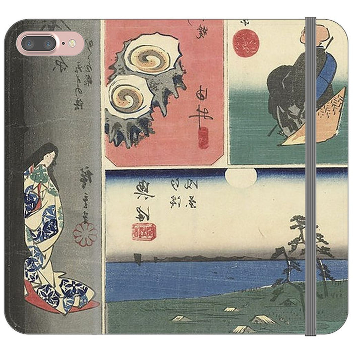 Tokaido schoollistdone.com Premium Folio Wallet Satin Case (Clear PC Insert) iPhone 8 Plus