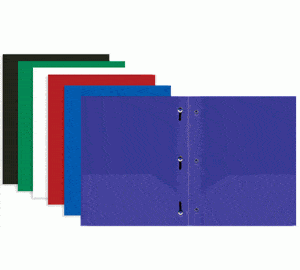 Poly Pocket Folder w/ Fasteners schoollistdone.com