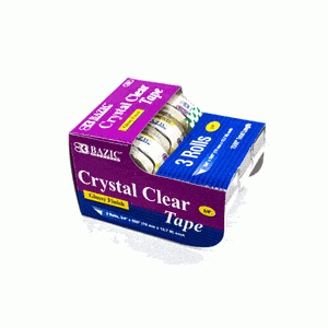 Crystal Clear Tape - 3 Pack schoollistdone.com 