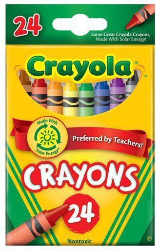 Crayola® Crayons - 24 Count schoollistdone.com