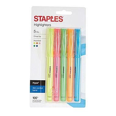 Highlighters 5 Pack schoollistdone.com