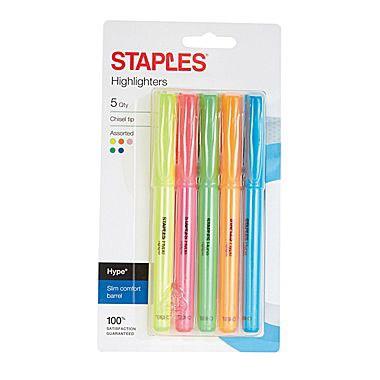 Highlighters 5 Pack schoollistdone.com 