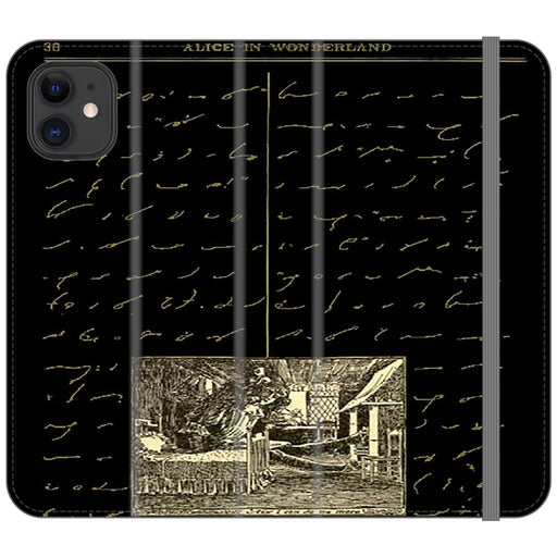 Alice's Adventures 1 - Iphone 11 Folio Case Phone Cases schoollistdone.com Premium Folio Wallet Satin Case (Clear PC Insert) iPhone 11